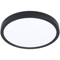 901014 Светодиодный накладной светильник с датчиком движения FUEVA 5, 20,5W (LED), 3000K, 2400lm, ?285, сталь, чёрный/пластик, белый