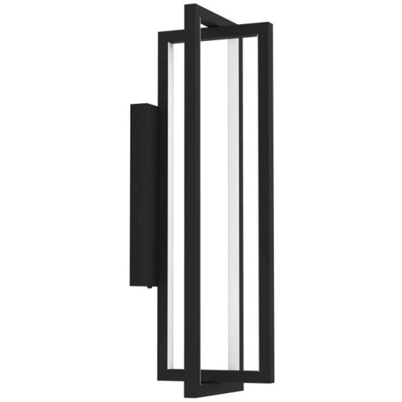 900467 Бра SIBERIA, LED 15,5W, 2200lm, L160, H300, A170, сталь, черный/пластик, белый