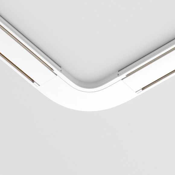 Коннектор угловой скругленный для накладного плоского шинопровода Maytoni Radity TRA084CR-11W