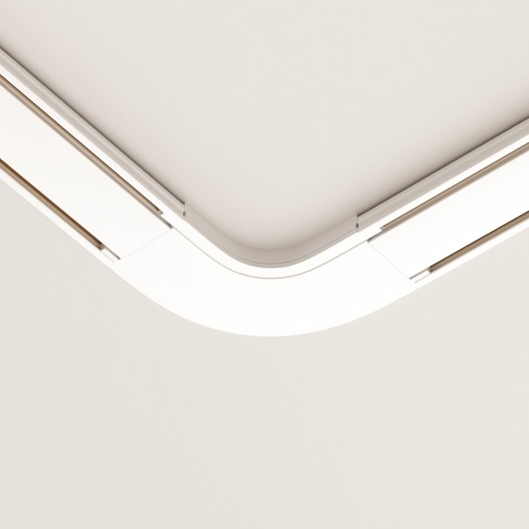 Коннектор угловой скругленный для накладного плоского шинопровода Maytoni Radity TRA084CR-11W