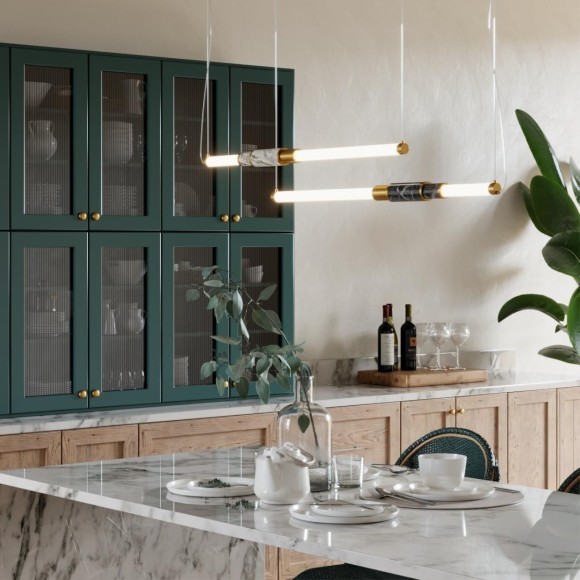 Подвесной светильник Odeon Light (ВЕРТ. И ГОРИЗОНТ.) LED 14W 3000K MARMI 4361/14L