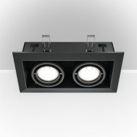 Встраиваемый светильник Maytoni DL008-2-02-B Metal Modern под лампы 2xGU10 50W