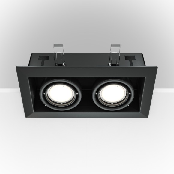 Встраиваемый светильник Maytoni DL008-2-02-B Metal Modern под лампы 2xGU10 50W