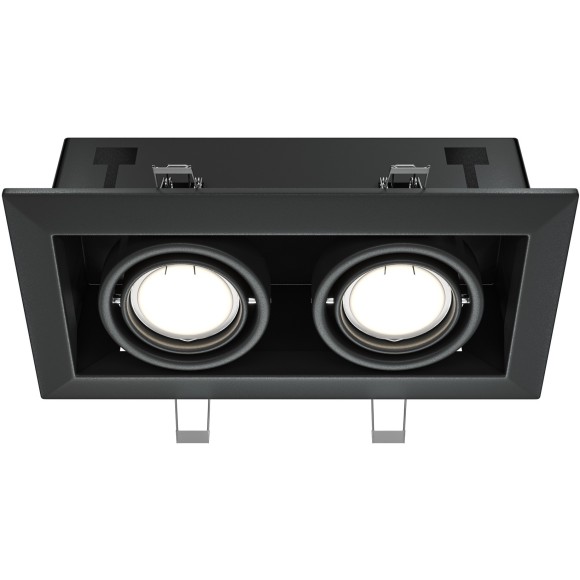 Встраиваемый светильник Maytoni DL008-2-02-B Metal Modern под лампы 2xGU10 50W Встраиваемый светильник Maytoni DL008-2-02-B Metal Modern под лампы 2xGU10 50W