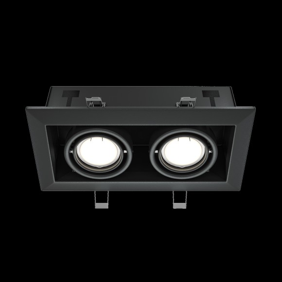 Встраиваемый светильник Maytoni DL008-2-02-B Metal Modern под лампы 2xGU10 50W Встраиваемый светильник Maytoni DL008-2-02-B Metal Modern под лампы 2xGU10 50W