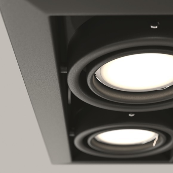 Встраиваемый светильник Maytoni DL008-2-02-B Metal Modern под лампы 2xGU10 50W Встраиваемый светильник Maytoni DL008-2-02-B Metal Modern под лампы 2xGU10 50W