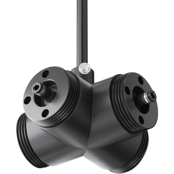 Х-образный вертикальный коннектор для системы Maytoni Shelf с вводом питания CA017TX-P-B