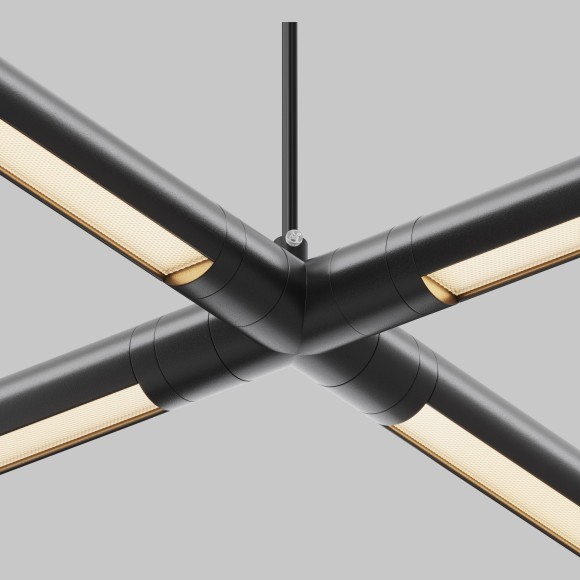 Х-образный вертикальный коннектор для системы Maytoni Shelf с вводом питания CA017TX-P-B