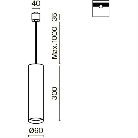 Однофазный двужильный трековый светильник Maytoni Unity TR025-1-GU10-W Focus под сменную лампу GU10