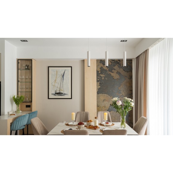 Однофазный двужильный трековый светильник Maytoni Unity TR025-1-GU10-W Focus под сменную лампу GU10