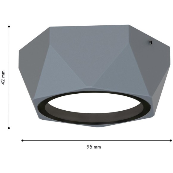 4669-1U, уличный светильник, L110xW95xH42, 1xGX53LEDx15W, IP54, excluded