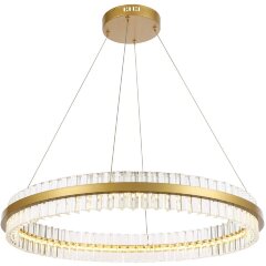 SL383.223.01 Светильник подвесной ST-Luce Матовое золото/Прозрачный LED 1*60W 3000K CHERIO SL383.223.01 Светильник подвесной ST-Luce Матовое золото/Прозрачный LED 1*60W 3000K CHERIO