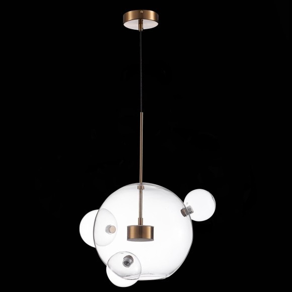 SL1133.203.01 Светильник подвесной ST-Luce Латунь/Прозрачный LED 1*14W 3000K BOPONE