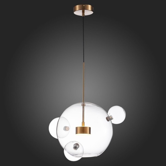 SL1133.203.01 Светильник подвесной ST-Luce Латунь/Прозрачный LED 1*14W 3000K BOPONE