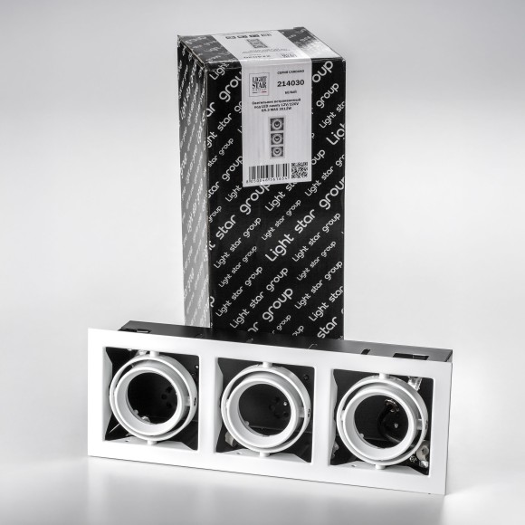 Встраиваемый светильник Lightstar 214030 Cardano под лампы 3xGU5.3 150W