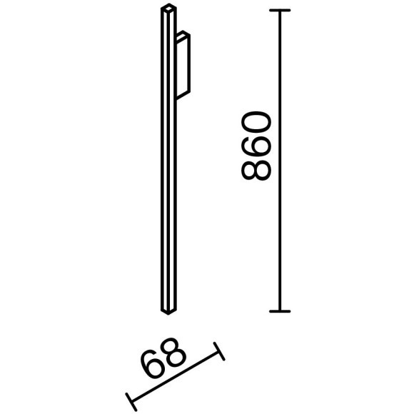 Настенный светильник (бра) Maytoni MOD245WL-L24BSK