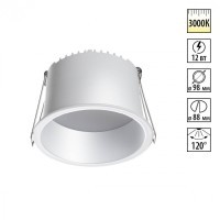 Светильник встраиваемый светодиодный Novotech LED 12W 220V 840Лм 3000К TRAN 359236