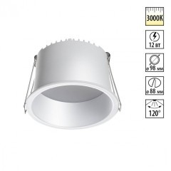 Светильник встраиваемый светодиодный Novotech LED 12W 220V 840Лм 3000К TRAN 359236 Светильник встраиваемый светодиодный Novotech LED 12W 220V 840Лм 3000К TRAN 359236