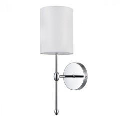 6589/1W CLASSI LN24 хром/белый, металл/текстиль Бра E14 1*40W 220V LATTI 6589/1W CLASSI LN24 хром/белый, металл/текстиль Бра E14 1*40W 220V LATTI