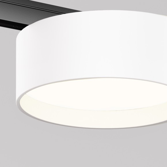 TR189-1-12W4K-BW Ультратонкий трековый диммируемый по TRIAC 0/1-10V магнитный светодиодный светильник Maytoni Levity CRI90+ 4000К 630Лм 100° 12Вт