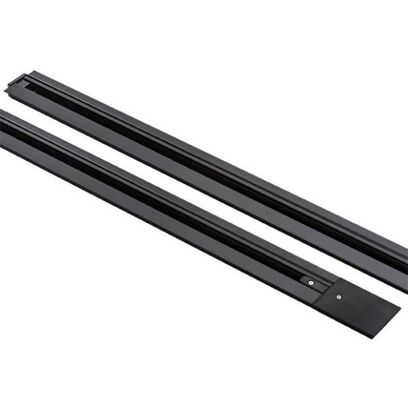 2м черный встраиваемый в ГКЛ однофазный шинопровод Lightstar 501028