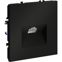 Розетка компьютерная встраиваемая VOLTUM S70 RJ45 кат.6, (черный матовый)