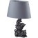 8128/1T MODERNI LN25 серый, керамика/текстиль Настольная лампа E27 1*60W 220V CATTY