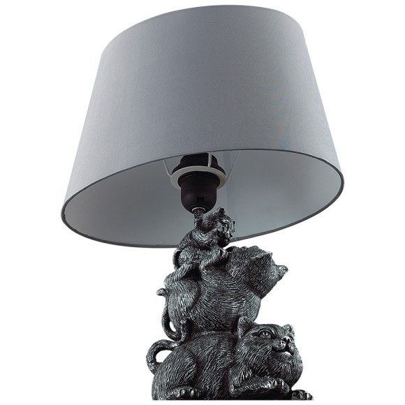 8128/1T MODERNI LN25 серый, керамика/текстиль Настольная лампа E27 1*60W 220V CATTY