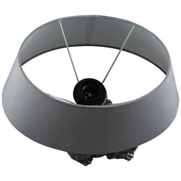 8128/1T MODERNI LN25 серый, керамика/текстиль Настольная лампа E27 1*60W 220V CATTY