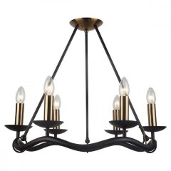 Люстра на штанге Lussole GRLSP-0212 ROOSEVELT IP21 под лампы 6xE14 42W Люстра на штанге Lussole GRLSP-0212 ROOSEVELT IP21 под лампы 6xE14 42W