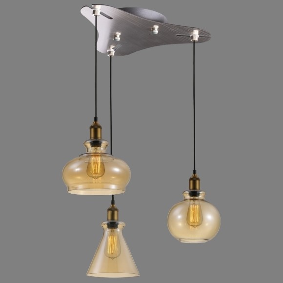 Универсальная потолочная база Crystal Lux D260-3 NICKEL 0990/030 Универсальная потолочная база Crystal Lux D260-3 NICKEL 0990/030