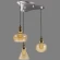 Универсальная потолочная база Crystal Lux D260-3 NICKEL 0990/030