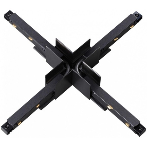 Соединитель питание+металл Х-образный для накладных шин серии Novotech Flum 135128