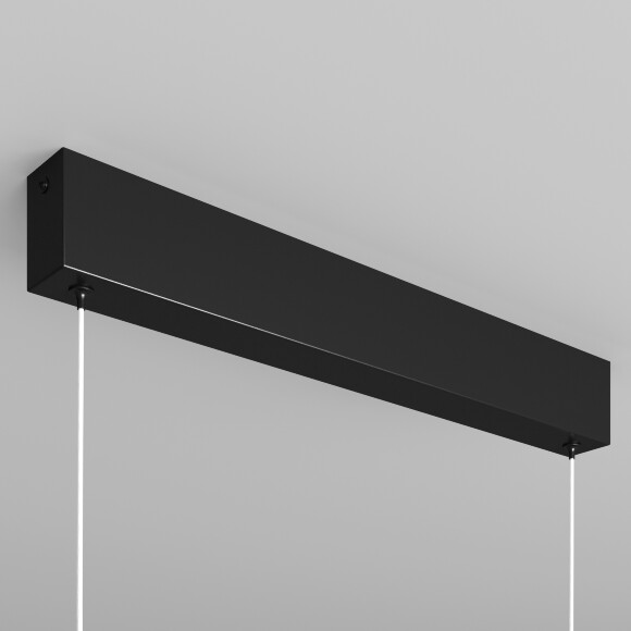 Линейный подвесной светильник Maytoni Step P010PL-L23B4K LED 23Вт 4000K 1600Лм 120° CRI80 черный матовый металлический корпус, макс. высота 100 см, двойной свет (вниз основной + вверх)