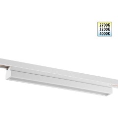 359786 PORT NT25 234 белый Светильник однофазный двухжильный трековый с переключ. цв. температуры IP20 LED 24W 180-265V 2700К/3200К/4000К ITER