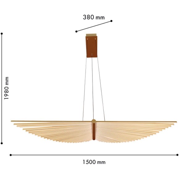 Подвесная люстра Vingar 4380-1P Подвесная люстра Vingar 4380-1P
