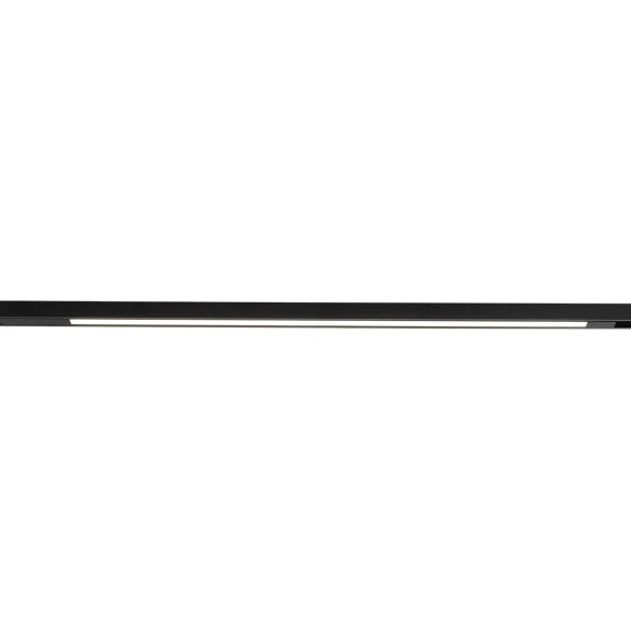 Crystal Lux CLT 0.34 001 20W BL 4000K 1409/372 Низкопрофильный магнитный линейный светильник черного цвета, 715x18x16мм, напряжение 48V 20Вт 1700Лм 4000К CRI90 120°