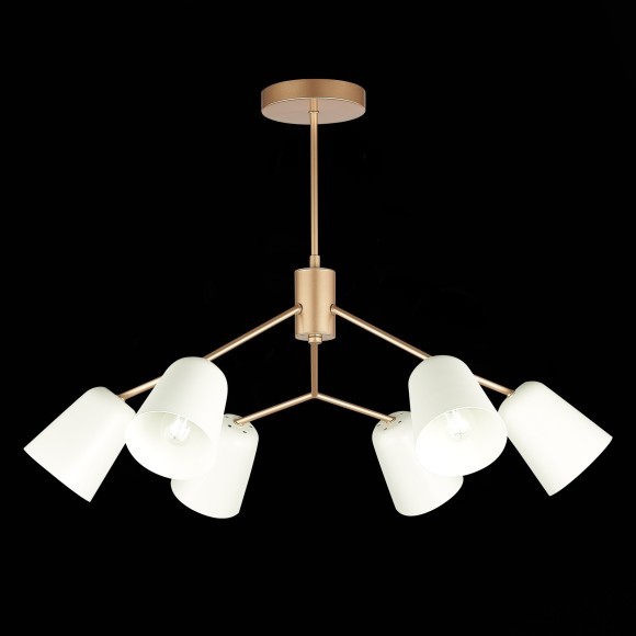 SLE155902-06 Светильник потолочный Золотистый/Белый E14 6*40W MARIO SLE155902-06 Светильник потолочный Золотистый/Белый E14 6*40W MARIO