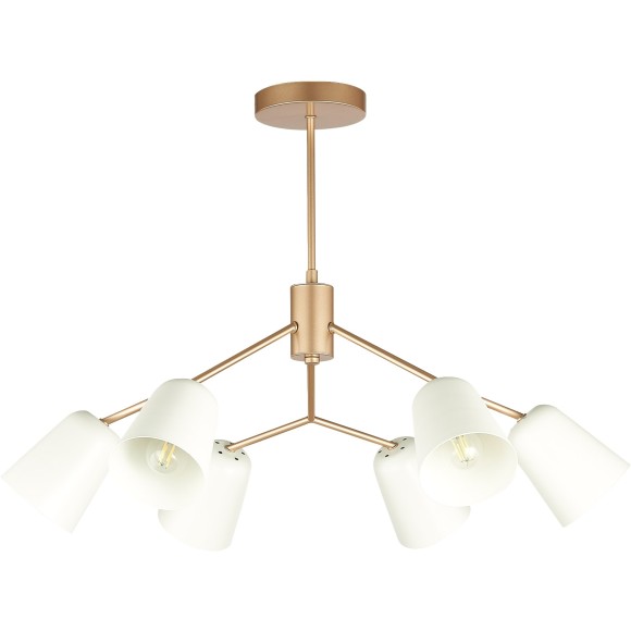 SLE155902-06 Светильник потолочный Золотистый/Белый E14 6*40W MARIO