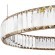 10135/800 Gold Подвесной светильник LOFT IT Crystal ring