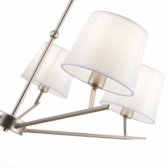 SLE300102-05 Светильник потолочный Никель/Белый E14 5*40W DENICE SLE300102-05 Светильник потолочный Никель/Белый E14 5*40W DENICE