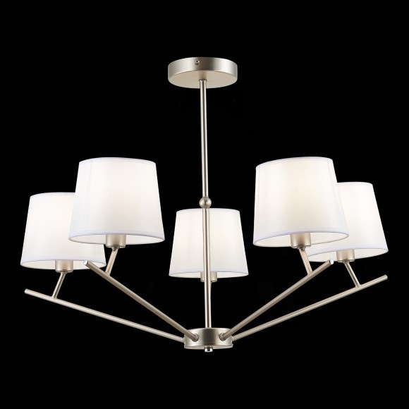 SLE300102-05 Светильник потолочный Никель/Белый E14 5*40W DENICE SLE300102-05 Светильник потолочный Никель/Белый E14 5*40W DENICE