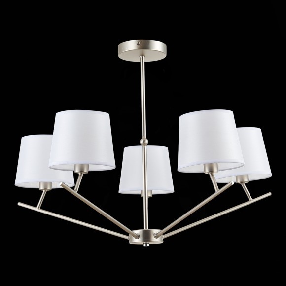 SLE300102-05 Светильник потолочный Никель/Белый E14 5*40W DENICE SLE300102-05 Светильник потолочный Никель/Белый E14 5*40W DENICE