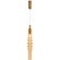 Freya Trace FR5635PL-L6AM Минималистичный подвесной LED-светильник, 6 Вт, 3000К, CRI 80, 250 лм, 360°, 220В, диаметр 110 мм, высота 700-2600 мм, основание металл цвета латунь, плафон янтарное стекло