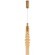 Freya Trace FR5635PL-L6AM Минималистичный подвесной LED-светильник, 6 Вт, 3000К, CRI 80, 250 лм, 360°, 220В, диаметр 110 мм, высота 700-2600 мм, основание металл цвета латунь, плафон янтарное стекло