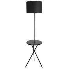 Торшер со столиком Arte Lamp A2070PN-1BK COMBO под лампу 1xE27 60W