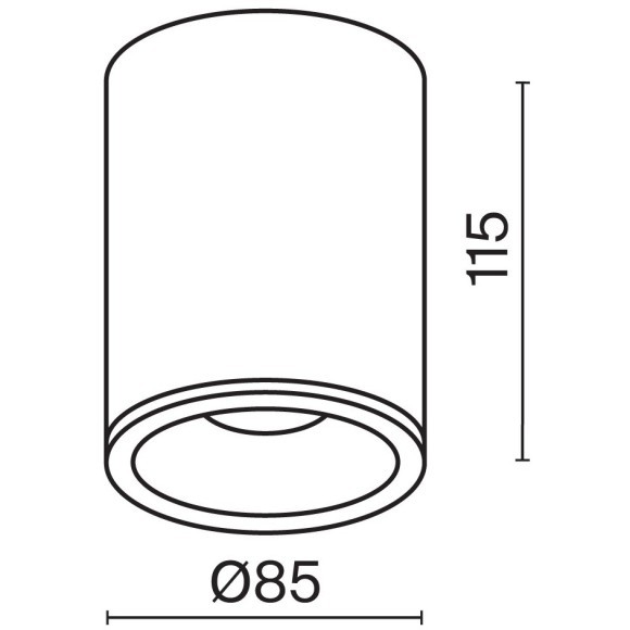 Уличный потолочный светильник Maytoni C029CL-01B Zoom IP65 под лампу 1xGU10 50W
