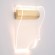 SY0737 Lussole CALVERT Настенное бра матовое золото с прозрачным акриловым плафоном, LED 3 Вт, 4000 К, 270 Лм, IP20