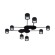 Потолочная люстра Arte Lamp LEGACY A8024PL-8BK