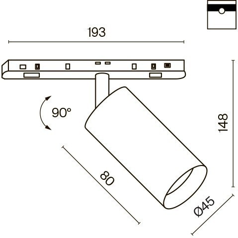 TR032-2-5W4K-S-W Трековый магнитный светодиодный светильник Maytoni Exility CRI90+ 4000К 470Лм 24° 5Вт TR032-2-5W4K-S-W Трековый магнитный светодиодный светильник Maytoni Exility CRI90+ 4000К 470Лм 24° 5Вт